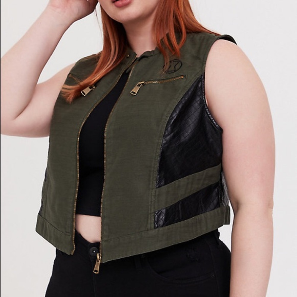 Black Widow Olive Green Vest (Her Universe/Torrid)